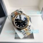 Swiss Quality Rolex Datejust II 41mm Black Face 8215 Automatic Watch Two Tone Jubilee Strap 